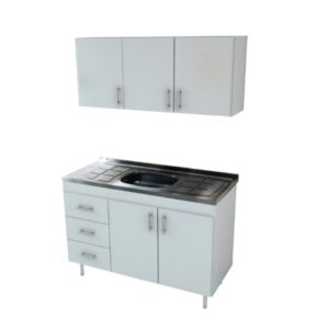 Combo de cocina MOSCONI 1.20 mts. Sin Bacha