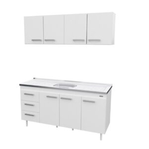 Combo de cocina MOSCONI 1.60 mts. Sin Bacha