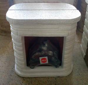 Hogar Frontal RICCO de 0.80 mts. con Leños de 5800 cal.