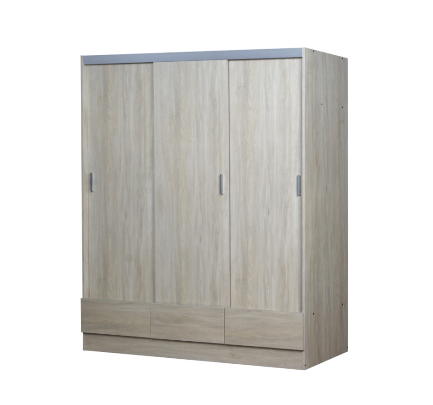 Placard Tana plus corredizo 3 ptas. 1.70 fresno blanco