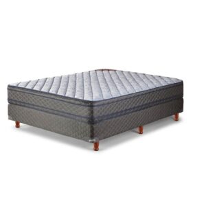 Colchon y Somier PIERO Fleur 140x26x190 Doble Espuma