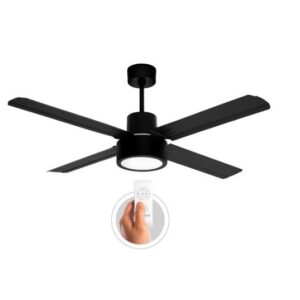 Ventilador de Techo PROTALIA 3418 chapa negro c/control led