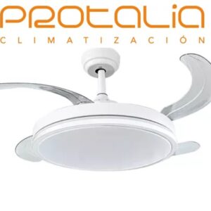 Ventilador de Techo PROTALIA retractil blanco c/control led
