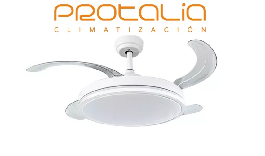 PROTALIA ventilador de techo retractil blanco
