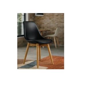 Silla Estilo Nórdico Tulip negra
